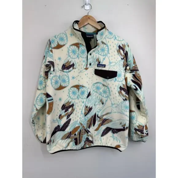 Patagonia Synchilla Snap-T Fleece Harvest Moon Owl Size Large - Picture 5 of 12